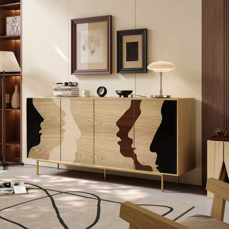 Buffet de luxe américain de style moderne et léger, H 33,4 po x l 63 po x P 15,7 po