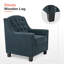 Fauteuil d'appoint Leomar, garniture cloutée-883631758