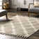 Jemier Textured Tile Beige Area Rug