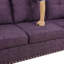 Upholstered Sectional With Hidden Table And Storage Ottoman-Purple-305675438-305675408
