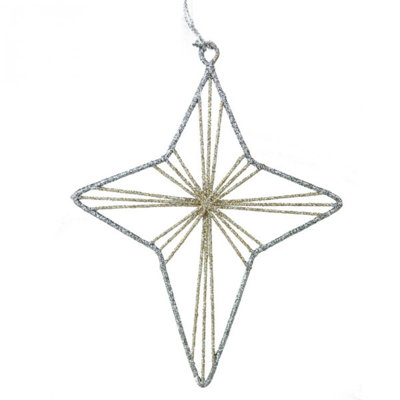 14cm Metal Holiday Shaped Ornament