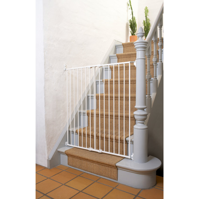 Metal Wall Mounted Pet Gate, White
