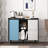 Wood Arria with 2 Drawers and open storage-1174802506