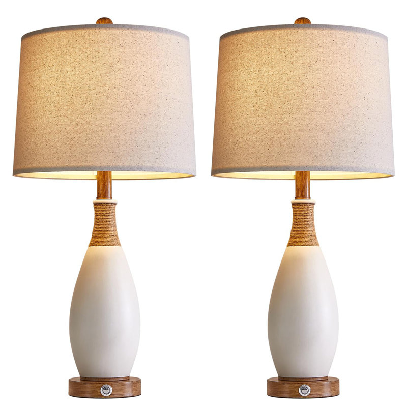 Lampe de table USB en résine Hunsberger
