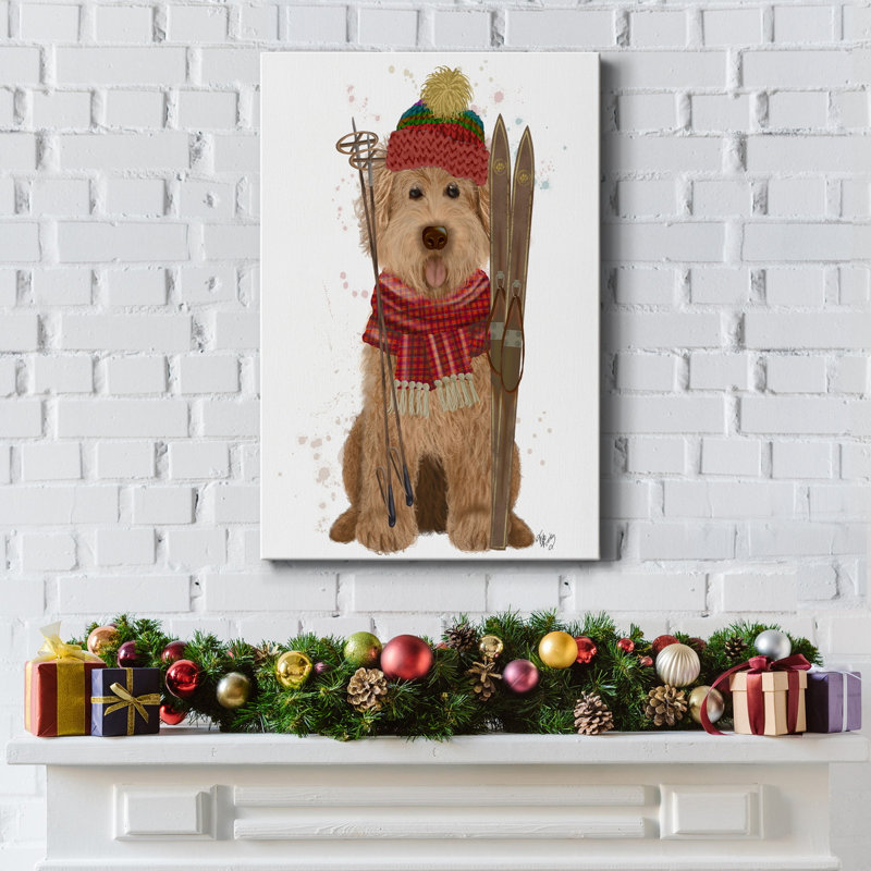 Toile tendue Goldendoodle, H 36 po x l 24 po x P 1,5 po