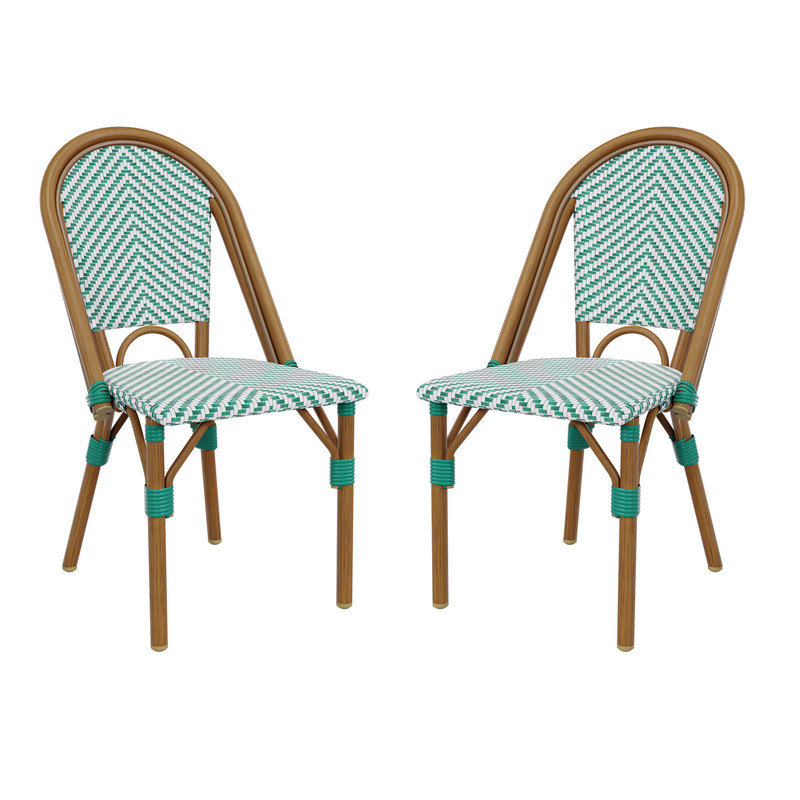 Chaises d'appoint pour l'extérieur, 2, Vert