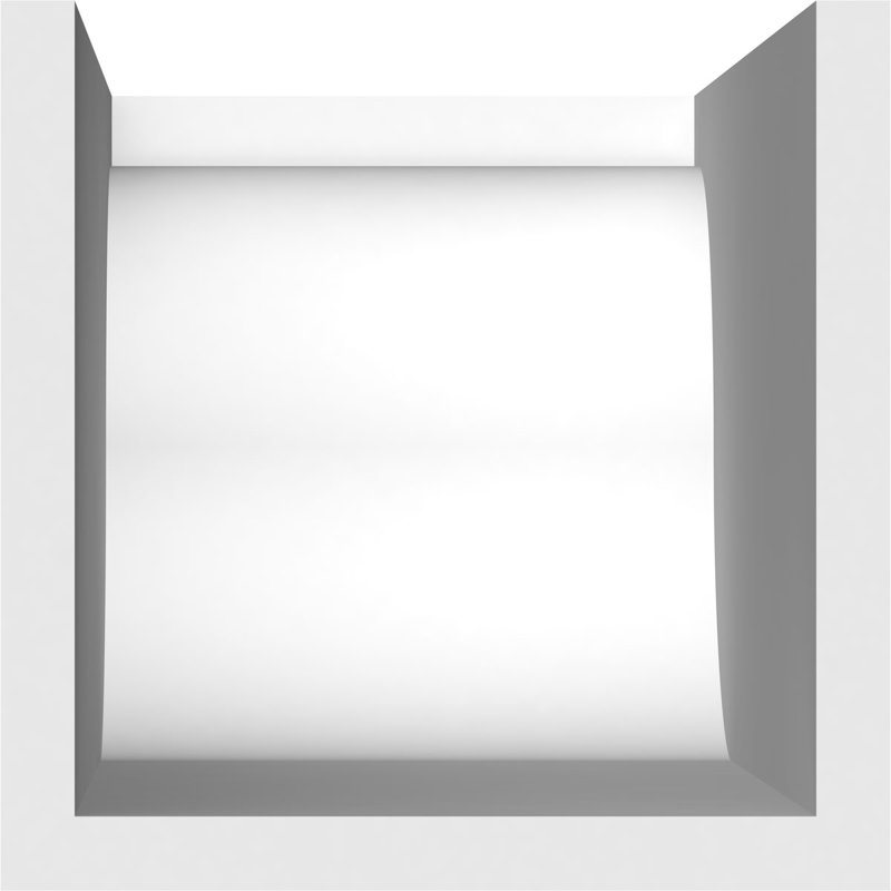 6"W x 6"H x 16"L Standard Del Monte Architectural Grade PVC Rafter Tail, 6"H x 6"W x 16"D