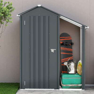 High Quality Galvanized Iron Sheet,Waterproof Design, Reasonable Internal Space Planning,Equipped With A Solid Lock System,Easy To Assemble And Move,Small Metal Compact Garden Shed