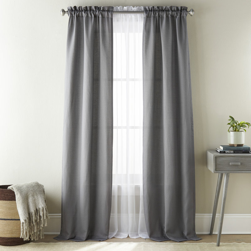Ealaf Room Darkening Curtain, Grey