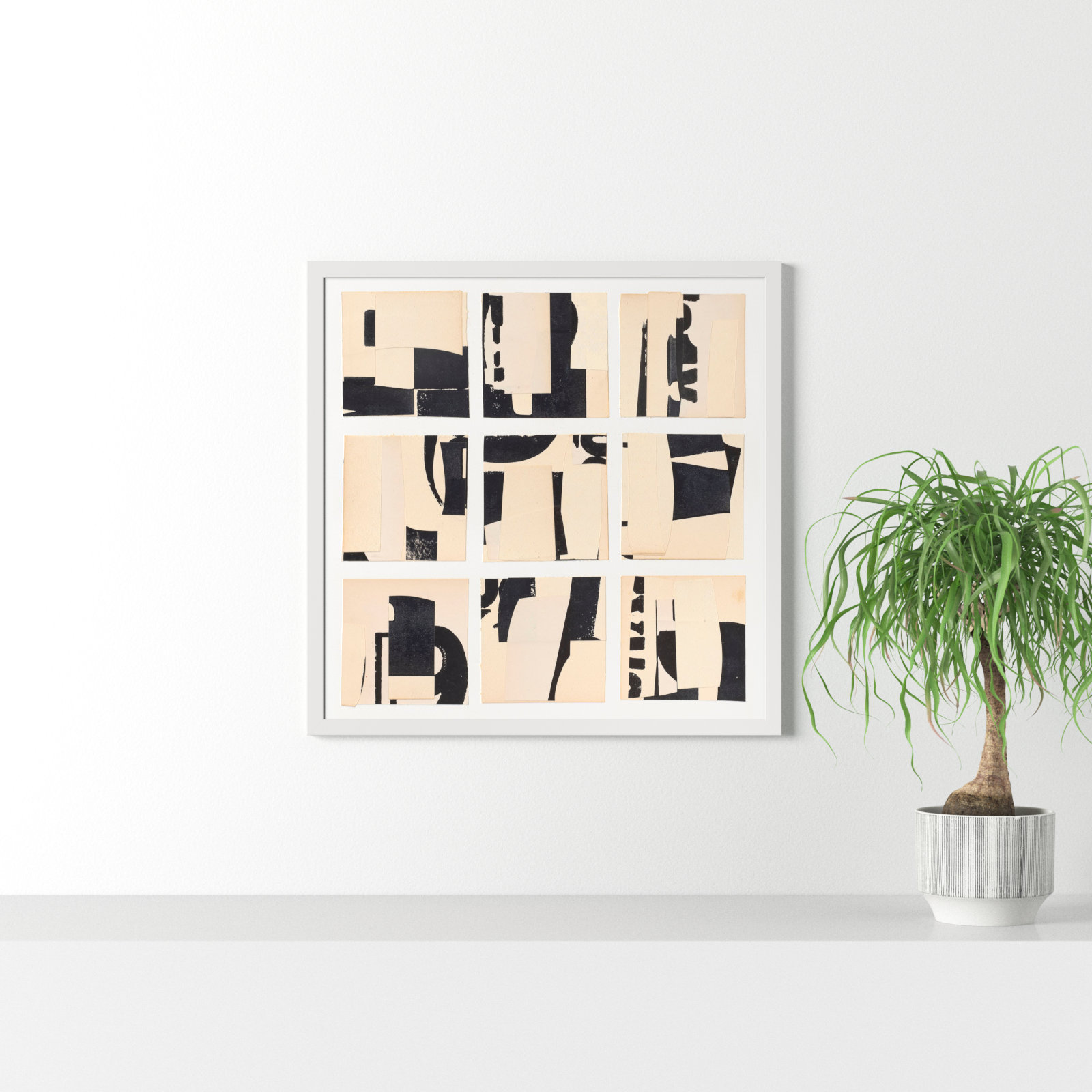 Typeface by Sarah Short, White, 30" H x 30" W x 1.25" D