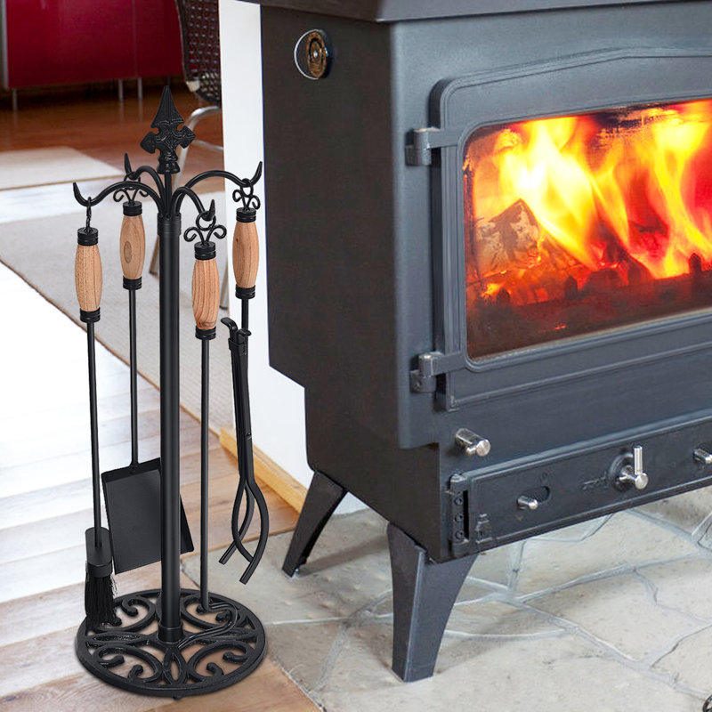 Pryer Iron Fireplace Tool Set
