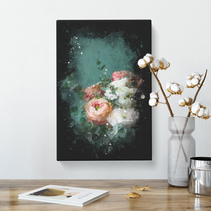 Bouquet of Flowers - Wrapped Canvas, 50cm H x 35cm W x 3cm D