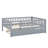 Daybed With Trundle And Fence Guardrails-715363291