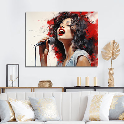 Red Black Music Vocal Expression - impression