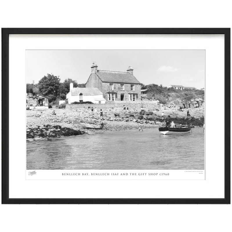 Benllech Bay, Benllech Isaf And The Gift Shop C1960 - Single Picture Frame Print, 40cm H x 50cm W x 2.3cm D