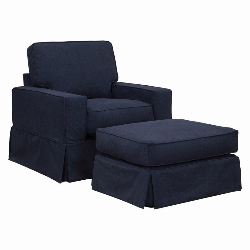 Americana Box Cushion Armchair Slipcover