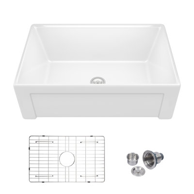30'' L Single Bowl Ceramic Kitchen Sink