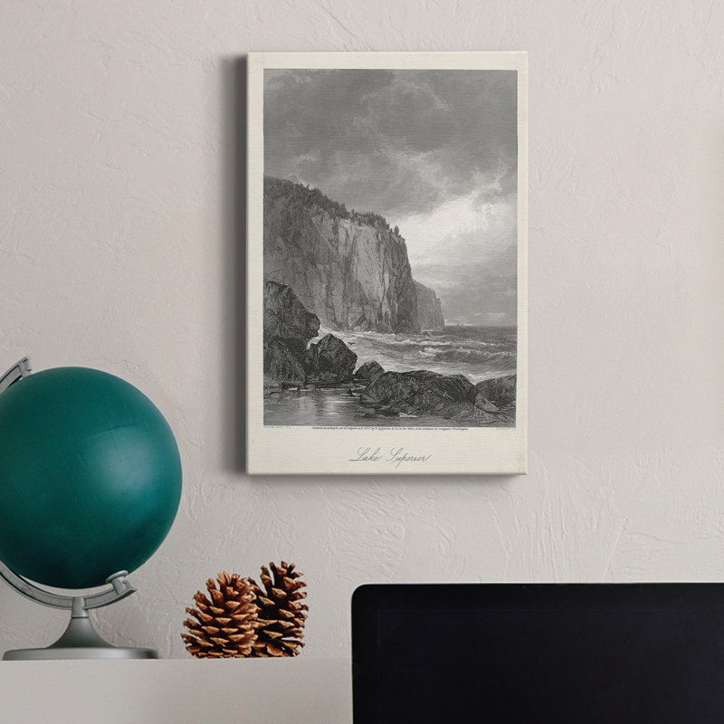 Lac supérieur - reproduction sur toile tendue, H 12 po x l 8 po x P 1 po
