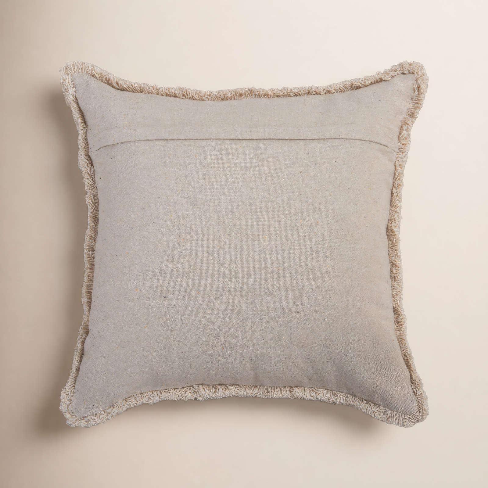 100% Recycled Cotton Canvas Throw Pillow, Polyester, Brown/Natural