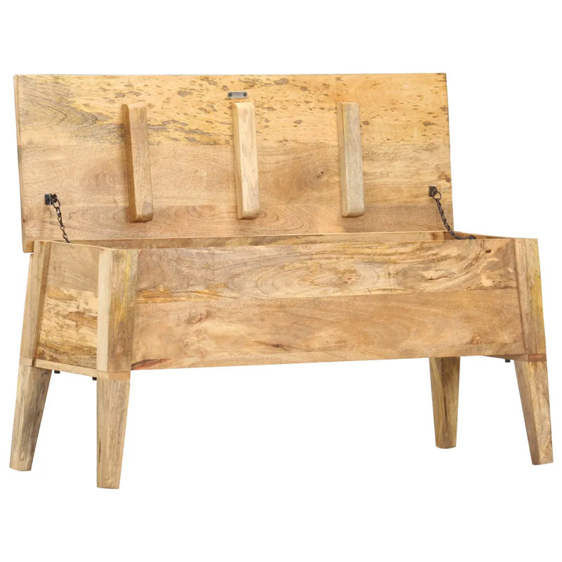 Union Rustic Solid Wood Decorative Bin