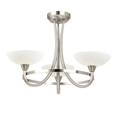 Dustin 3-Light Shaded Chandelier