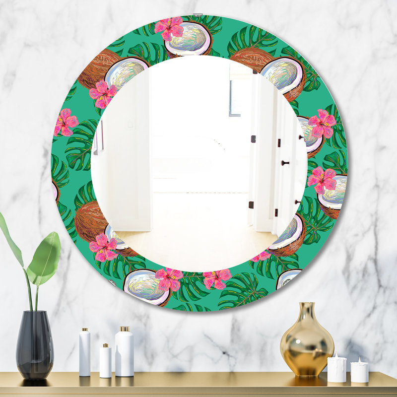 Miroir mural Tropical Mood Foliage 21, H 31,5 po x l 23,7 po