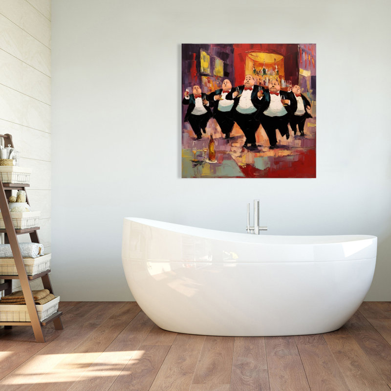 Distinguished Waiters - Contemporary Man Canvas for Home Decor