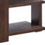 Table de canapé en noyer avec 2 tablettes