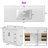 Rustic 48" Bathroom Vanity With Sink,quartz Countertop,back Splash