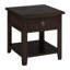 Table de bout en bois massif avec rangement Mariama