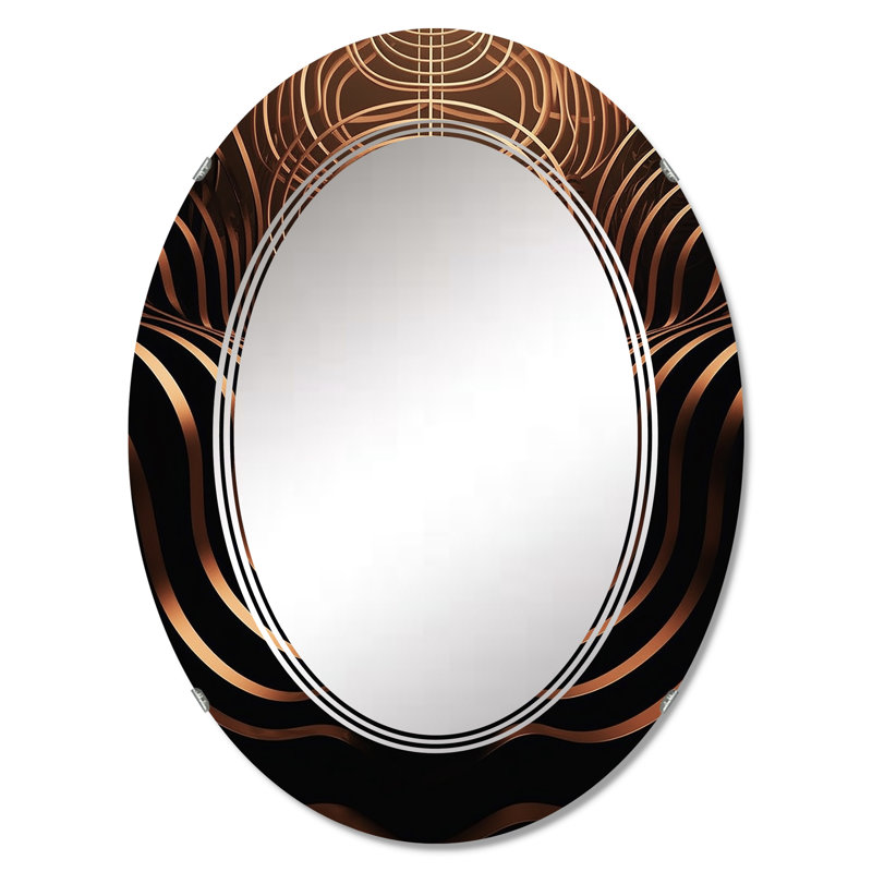 Miroir mural ovale, miroir décoratif décoratif - Barcia, 30 po x 20 po