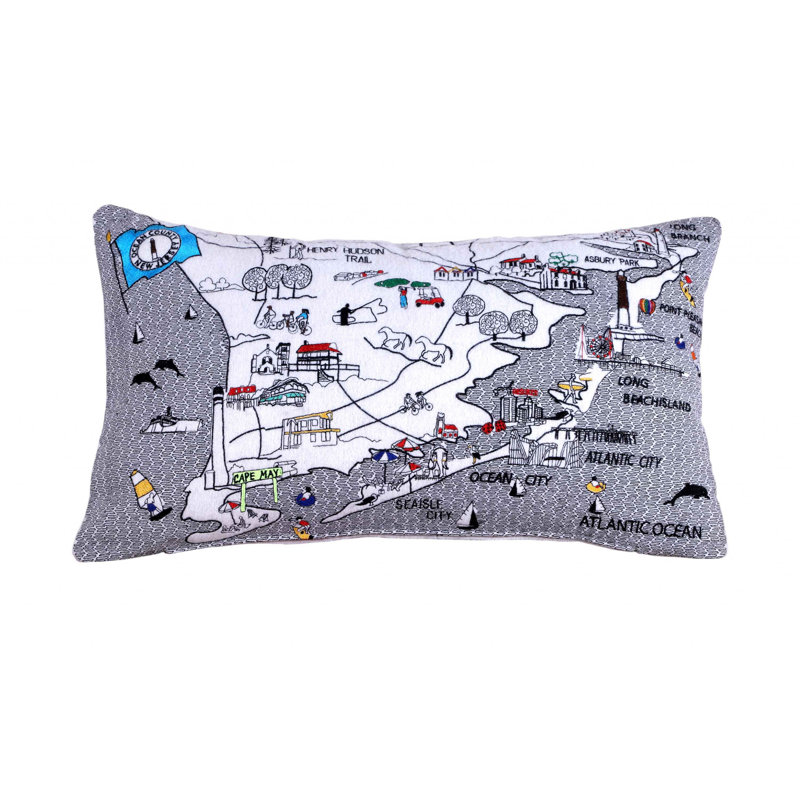 Coussin South Jersey Shore, Blanc