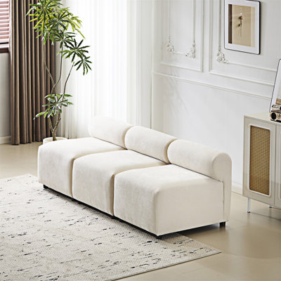 Modular Armless Sectional Sofa