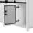 Farmhouse Sideboard With Sliding Barn Door, Mesh Panels And Open Storage-1257280623