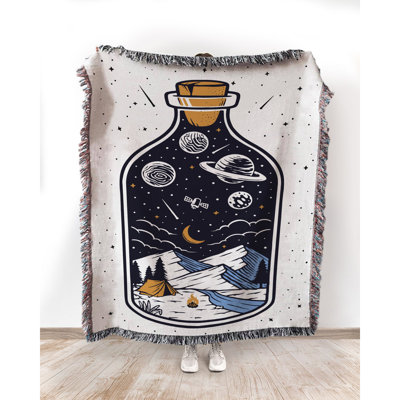 Mountain at Night Bottle Throw