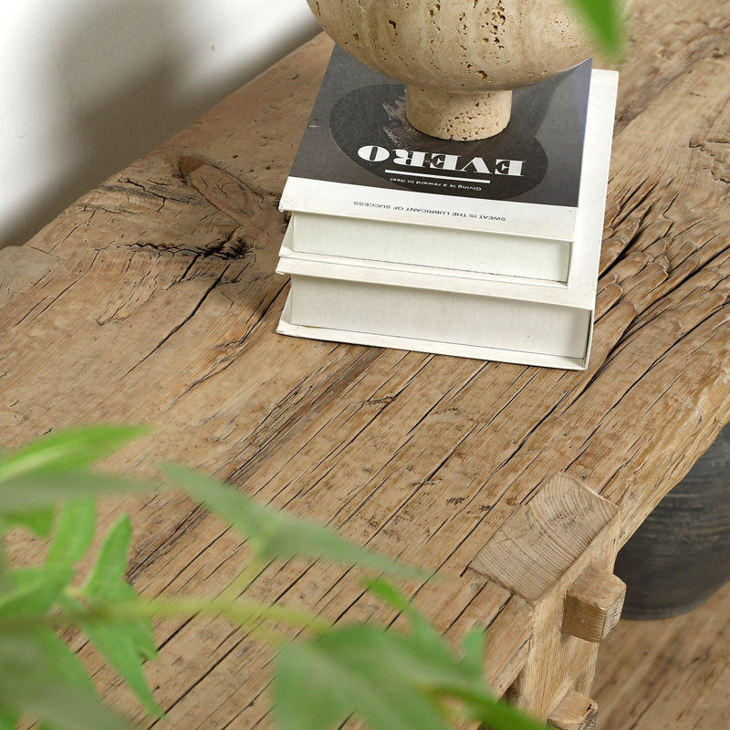 Rustic Vintage Sorrento Console Table Approx. 72x16x29H Weathered Natural