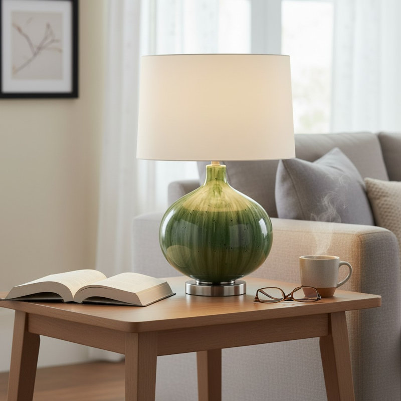 Green Ceramic Table Lamp