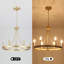 Lustre en roue de chariot à 6 lumières Semiko-454627823