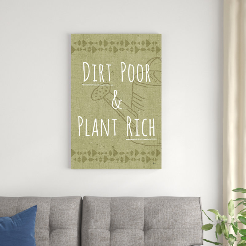 Art textuel sur toile «Home Grown» par Jess Aiken, H 36 po x l 24 po x P 1,25 po