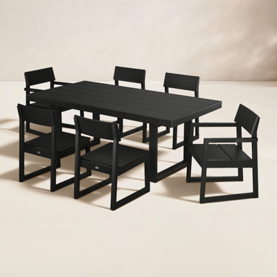 POLYWOOD® Edge 78" Patio Dining Set