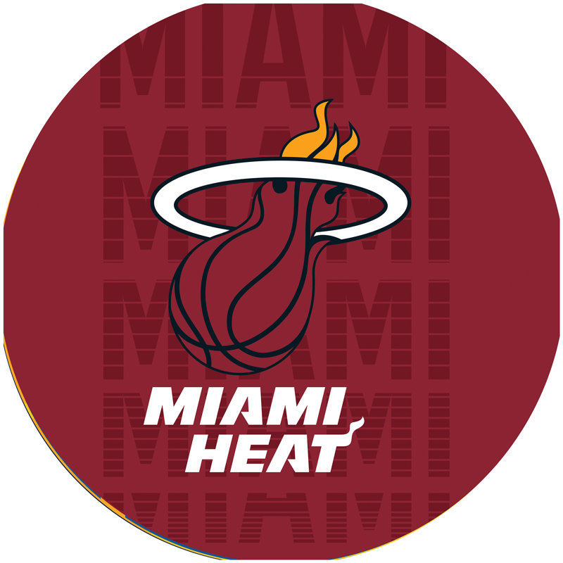 Table de bar avec repose-pieds NBA City, Heat de Miami
