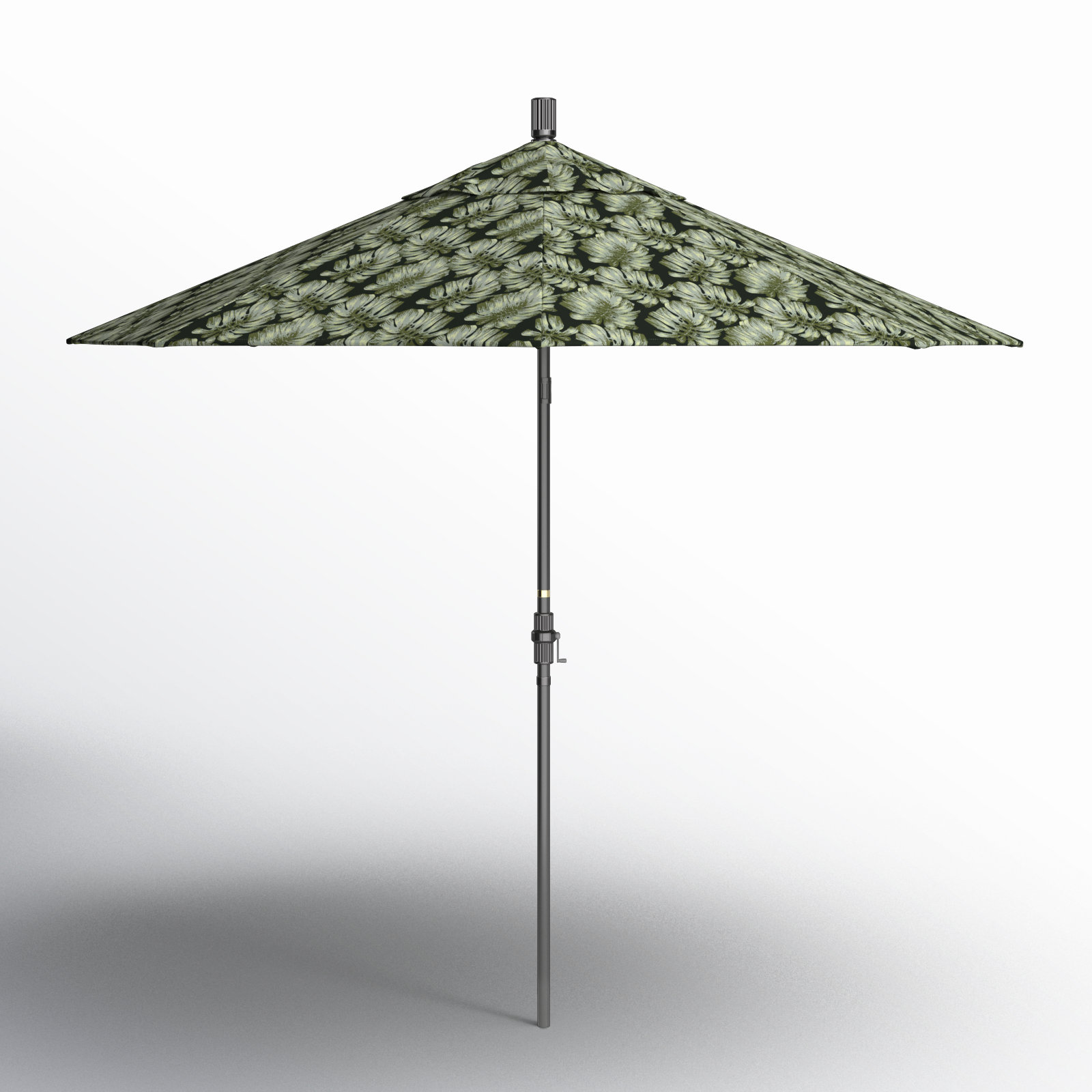 Santana 9' Umbrella, Palm Hunter - Pacifica Premium, Gray