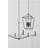 Grady 4 - Light Steel Dimmable Lantern Square / Rectangle Chandelier-91030173
