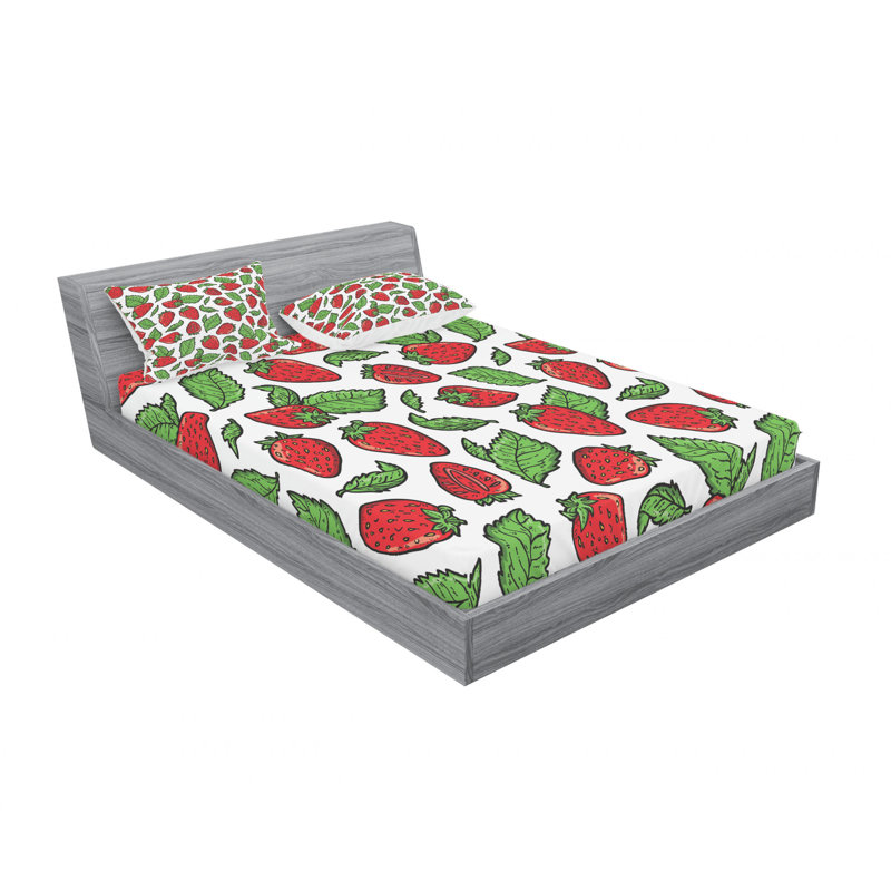 Microfiber Sheet Set, Queen Sheet Set with Fitted Sheet