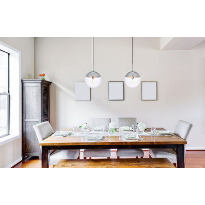 Yearby 1-Light Dimmable Globe Single Pendant