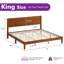 Base de lit en bois massif Bilal Mid Century-1904663218-1904663216