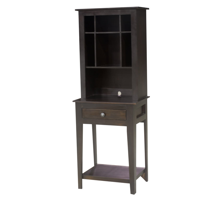 End Table with Storage, Warm Graphite