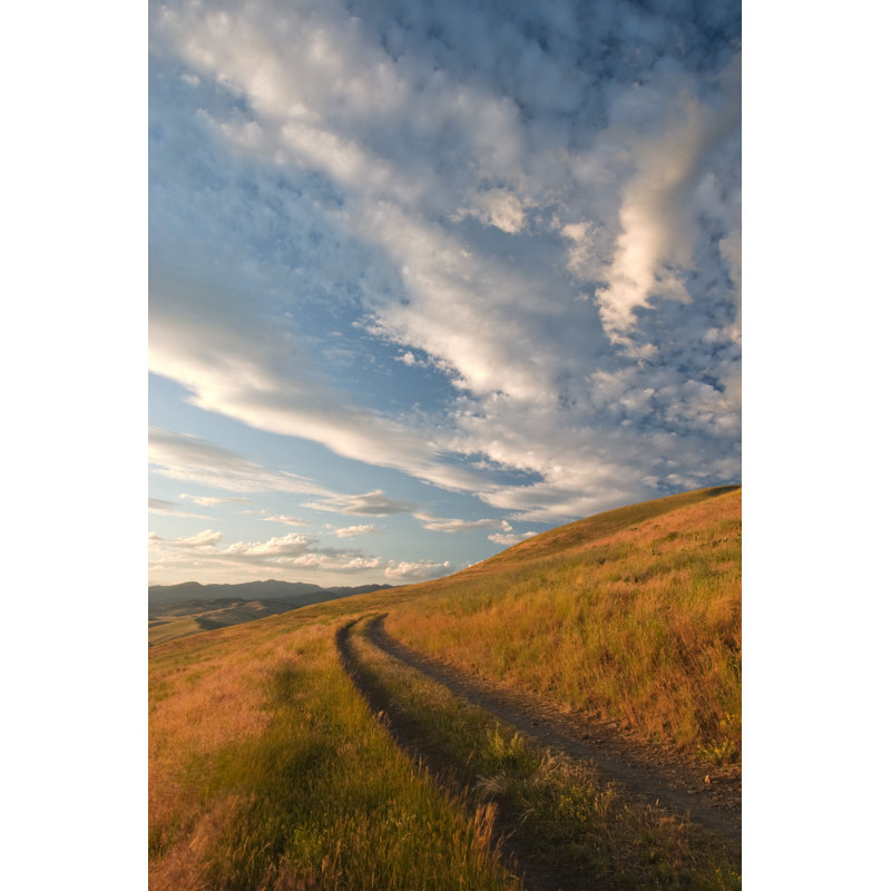 Old Road on Hillside 1 Piece Wrapped Canvas Wall Art, 46cm H x 30cm W