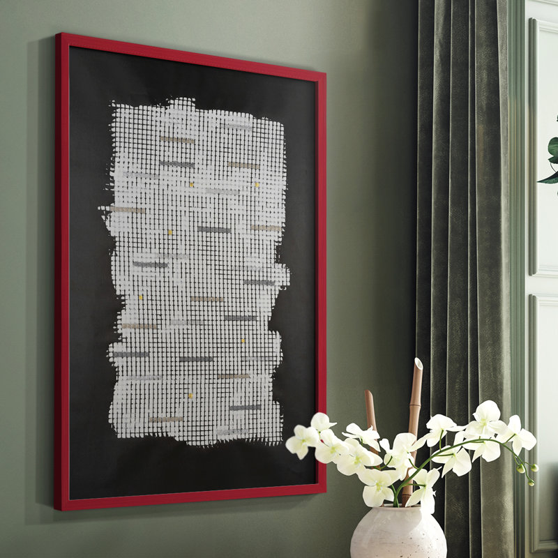 Bits & Bytes I Framed Print - Solid Wood, 10" H x 8" W, White