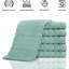 Ensemble de débarbouillettes en coton turc 6 pièces Fralick 13 po x 13 po-1437654358